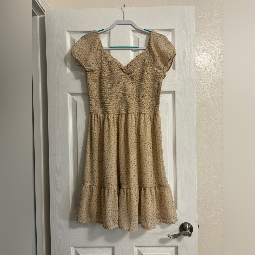 Cream Tan Sundress